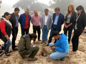 Momento de la clausura de pozos en la cuenca hidrográfica Tinto-Odiel-Piedras.