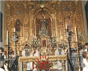 Don Diego Capado, sacerdote ejemplar, en sus Bodas de Oro sacerdotales (2015).