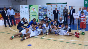 El equipo onubense cadete masculino, campeón en Andújar.