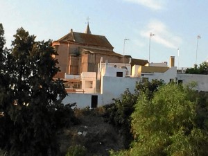 Lateral de la Iglesia de San Jorge que da a la zona portuaria.