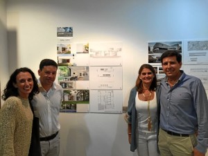 Los arquitectos onubenses ganadores.