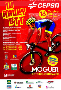 Cartel de la prueba ciclista que se celebrará en Moguer el día 16 de octubre.