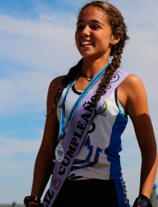 Cinta Campos, medalla de plata en Mujer Infantil.