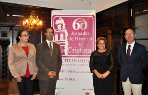 Vicente lopez, Antonia grao, Agustin P. Figuereo y Aurora Lozano en el acto de clausura de las Jornadas.