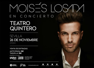 Moisés ofrecerá un concierto en Sevilla el día 26 de noviembre.