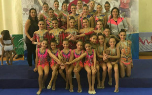 Representantes del GR Huelva en el Torneo de San José de La Rinconada.