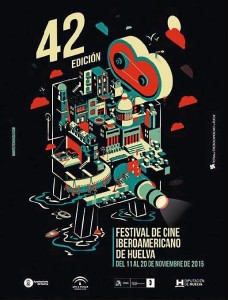 Cartel de la 42 edición del Festival de Cine Iberoamericano de Huelva.