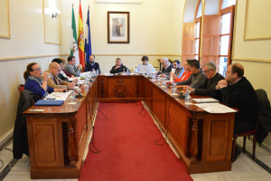 Momento de la sesión ordinaria celebrada en la tarde de ayer por el Ayuntamiento de San Juan del Puerto.