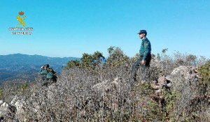 La Guardia Civil auxilió a los cuatro senderistas.