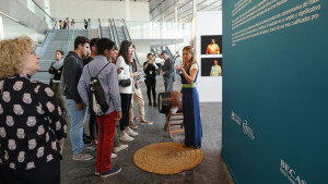 Stand onubense en la Feria sevillana.