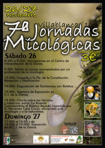 Cartel de las 7º Jornadas Micológicas.