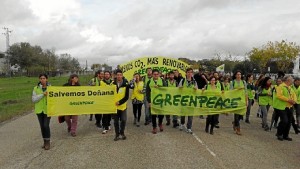 Otro momento de la manifestación. 