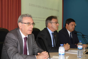 Agustín Galán, Francisco Ruiz y Francisco León han inaugurado las Jornadas.