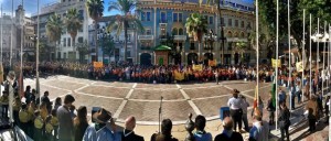 Los scouts han ocupado la Plaza de las Monjas.