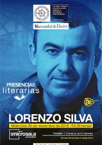 Lorenzo Silva estará este miércoles en Presencias Literarias de la UHU.