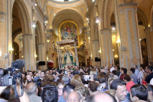 Al día siguiente fue el traslado de la Virgen.