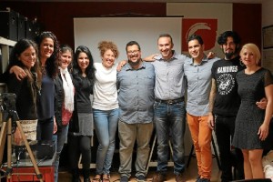 Un momento de una Master Class en el taller del onubense.