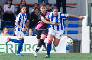 La victoria ante el Rayo ha dado una gran moral a las onubenses. / Foto: www.lfp.es.