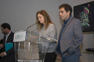 Vladimir Cruz y Marta Velasco leen el acta del Jurado Oficial