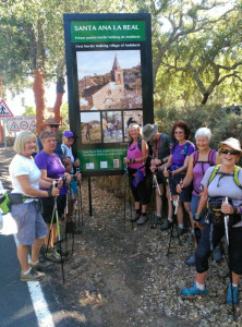 Turistas británicos en la Sierra de Huelva.