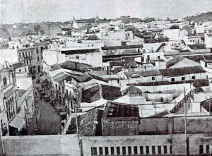 Una imagen de la ciudad de Huelva en los años treinta, cuando el Ayuntamiento pidió a Haití la devolución del ancla.