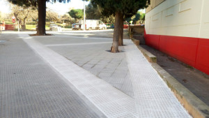 Nueva pavimentación en la calle Miguel Ángel Asturias.