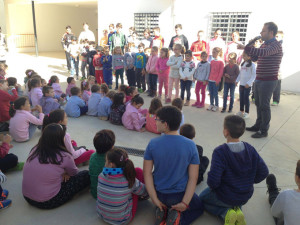 Actividad en el colegio de Zufre.