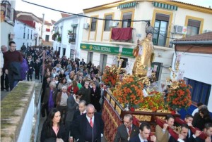 La devoción de los zalameños a su Patron se hace patente cada año.