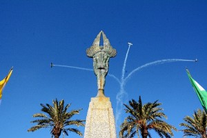 Palos de la Frontera conmemora el 91 Aniversario de la partida del Plus Ultra desde el puerto palermo.