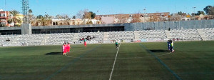 Minuto de silencio en los prolegómenos del partido Estrella San Agustín-La Palma. / Foto: @EstrellaSACF.