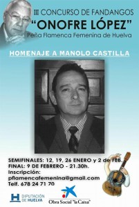 Cartel anunciador del Certamen.