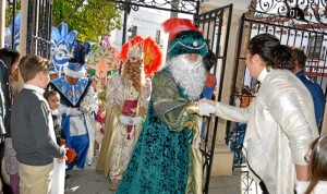 Recepción de los Reyes Magos en Almonte.