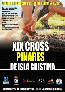 Cartel anunciador de la prueba que tendrá lugar en Isla Cristina.