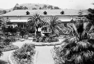 Espectaculares jardines, en una foto de inicios del siglo XX.