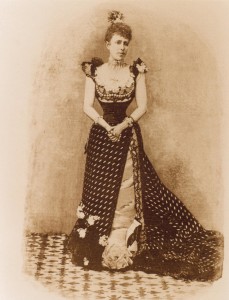 La reina Cristina, que presidió en octubre de 1892 la celebración del IV Centenario en el Hotel Colón.