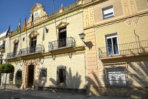 Fachada del Consistorio de Ayamonte. 