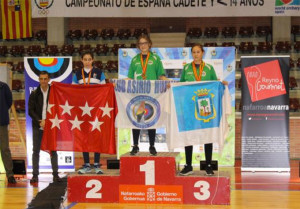 Leyre Fernández (oro) y Cristina de Guzmán (bronce), en el podio.