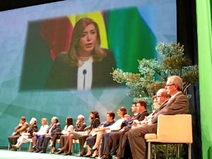 Un momento del acto celebrado en el Teatro de la Maestranza de Sevilla.