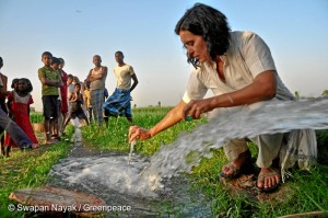 Ha estudiado las consecuencias del uso excesivo de fertilizantes en la agricultura. / Foto: Greenpeace.