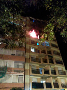 Imagen del incendio.