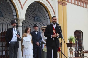 Moguer durante la inauguración.