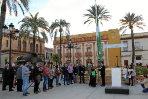 Izado de la bandera con motivo del Día de Andalucía.