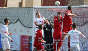 Complicado partido para La Palma ante el Xerez Deportivo. / Foto: Antonio Alcalde.