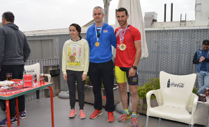 Medallistas en el I Triatlón Indoor de San Juan del Puerto