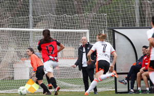 Antonio Toledo regresó de Valencia contento con la entrega del equipo”, pero “preocupado por la forma cómo encajamos los goles". / Foto: www.lfp.es.