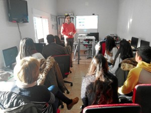 Un momento del taller de empleo celebrado en El Granado.