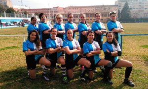 Equipo femenino del CR Bifesa Tartessos que tomó parte en el torneo de Granada.