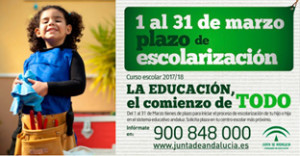 Imagen de la campaña de escolarización.