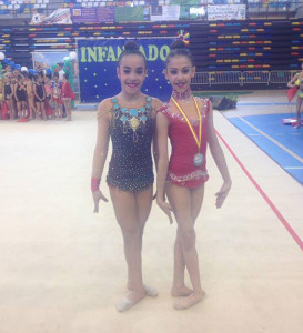 Ángela Martín y Lucía Paiseo, triunfadoras en el torneo de Guadalajara.