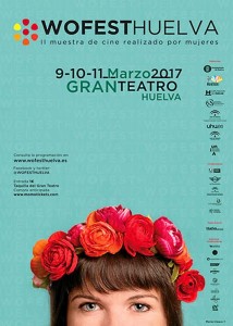 Cartel de WOFESTHUELVA 'II Muestra de cine realizado por mujeres'.